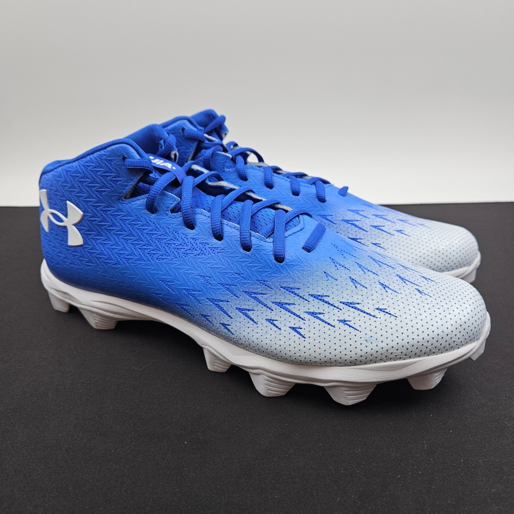 Under Armour Spotlight Franchise Mens Football Cleats Blue 3027293-400 Size 13